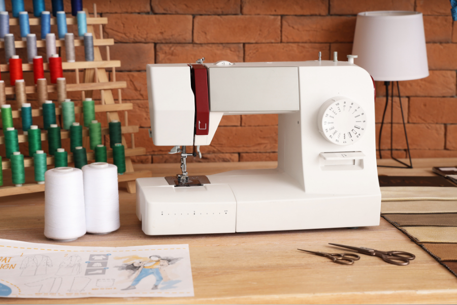 Sewing machine, leads to placing holds on craft and hobby at the  Main Library.
